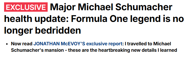 云开体育官网入口-13年了！英媒：车王舒马赫不再长期卧床 目前能借助轮椅活动